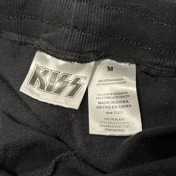 KISS Black Pink Dolphin Shorts Women’s XS Junior’s Medium - Picture 4 of 5